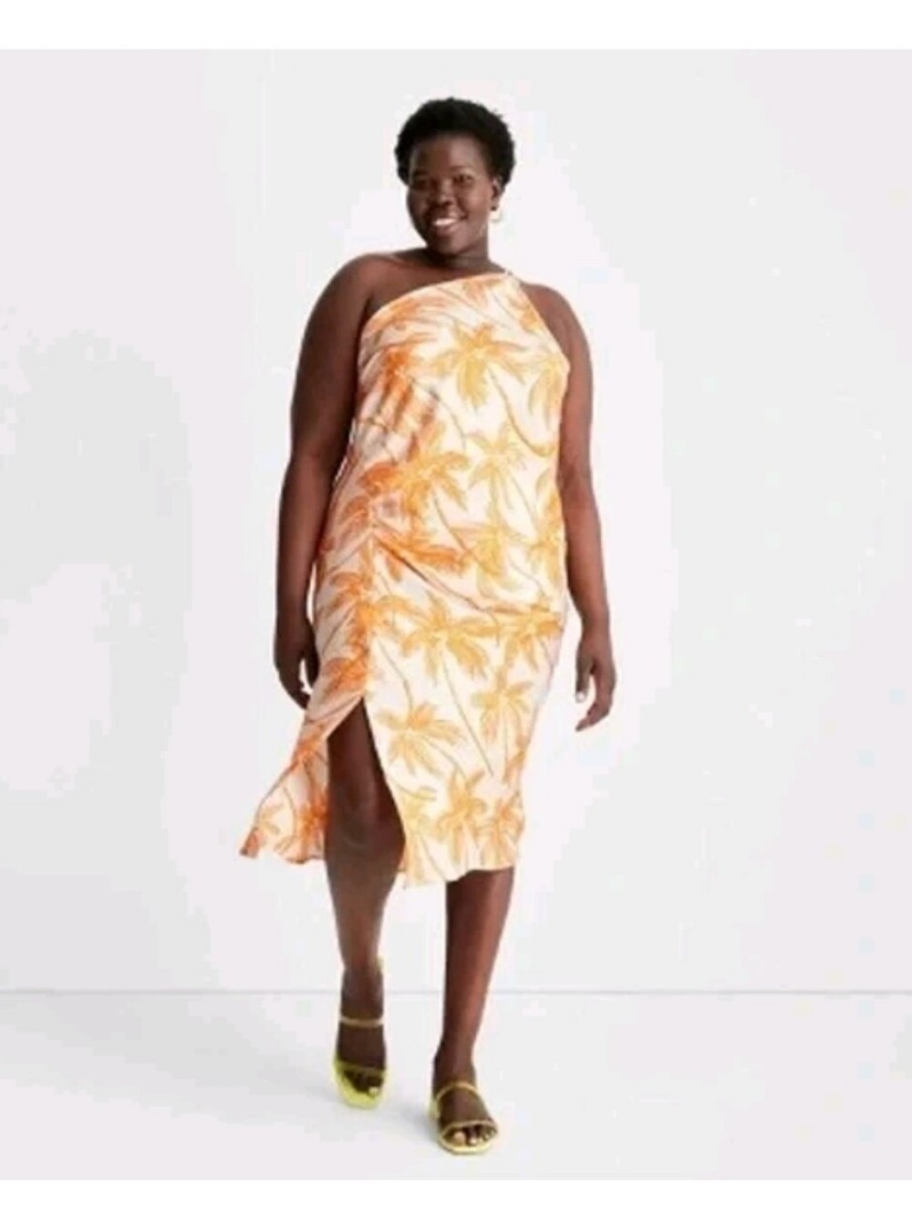 Future Collective x Target Alani Noelle Women's One Shoulder Midi Slit Dress 1x